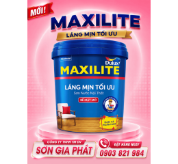 Sơn nước nội thất Maxilite từ Dulux Láng Mịn Tối Ưu 