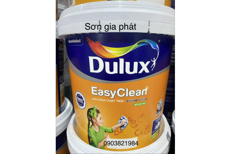 Dulux EasyClean Nội Thất Lau Chùi Vượt Trội- Kháng Virus Bề Mặt Mờ 99A