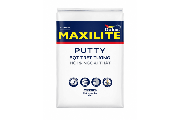 Bột trét tường Nội & Ngoại thất Maxilite từ Dulux- A502.29137