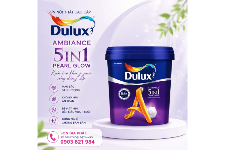 Dulux Ambiance 5in1 Pearl Glow - Bóng Mờ 66A