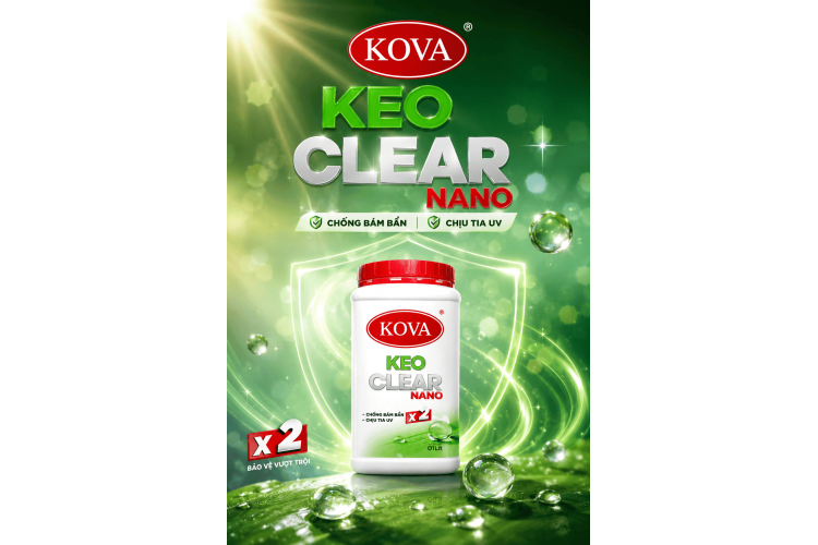Keo bóng cao cấp KOVA CLEAR NANO 