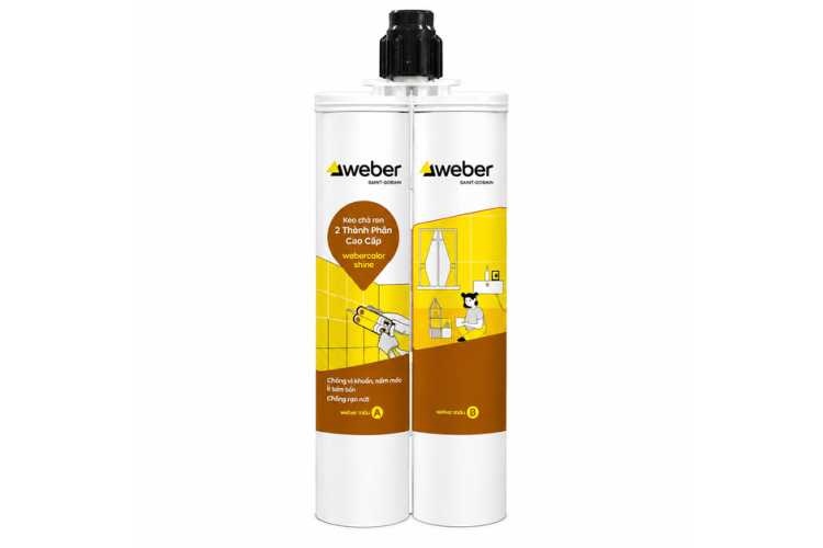 Keo chà ron epoxy 2 thành phần cao cấp - WEBERCOLOR SHINE