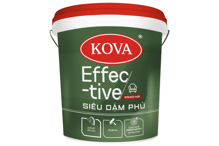 Sơn nội thất KOVA Effective Siêu Dặm Phủ