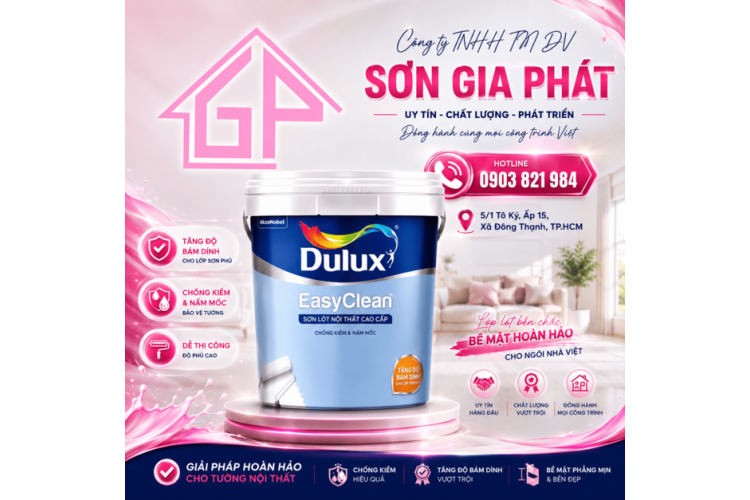 Sơn lót nội thất cao cấp Dulux EasyClean A935