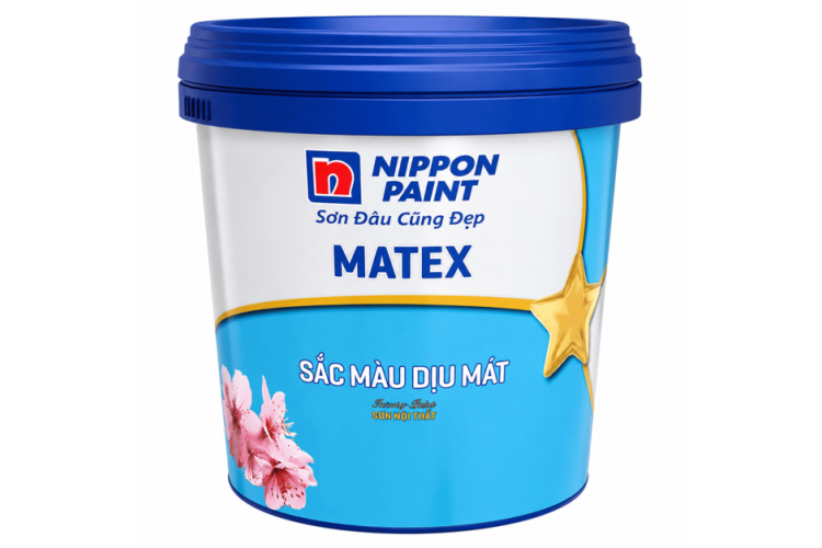 Sơn nội thất Nippon Paint Matex Sắc Màu Dịu Mát
