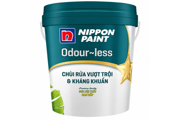 Nippon Paint Odour-less Chùi Rửa Vượt Trội & Kháng Khuẩn
