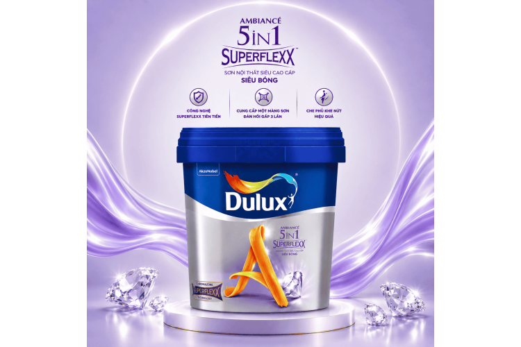Dulux Ambiance 5in1 Superflexx - Siêu Bóng Z611B