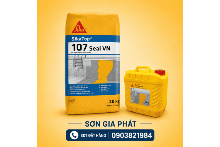 SikaTop®-107 Seal VN- Vữa chống thấm (AB) 25KG