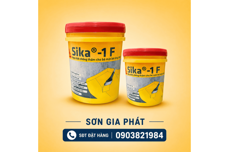 Sika®-1 F HỢP CHẤT CHỐNG THẤM CHO BỀ MẶT BÊ TÔNG VÀ VỮA