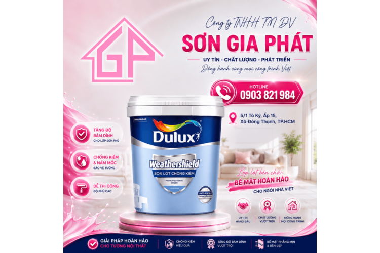 Sơn lót cao cấp ngoài trời DULUX WEATHERSHIELD CHỐNG KIỀM A936
