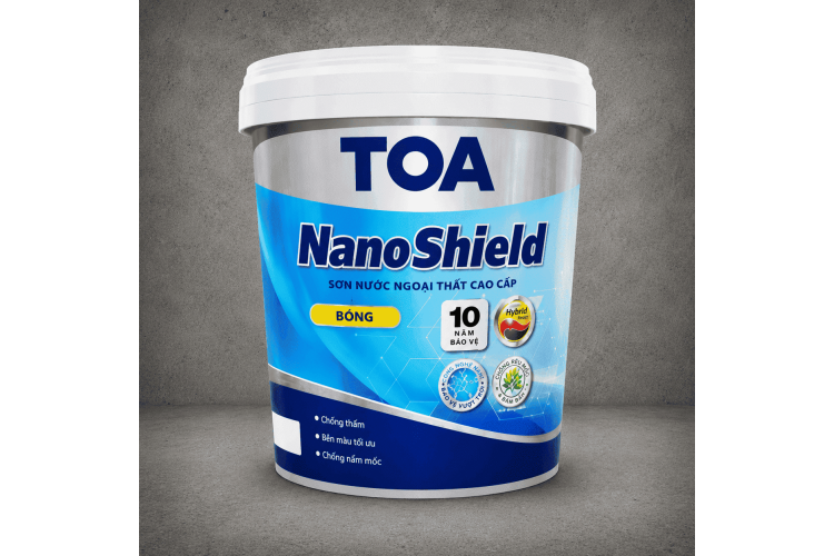 Sơn nước ngoại thất cao cấp TOA NanoShield